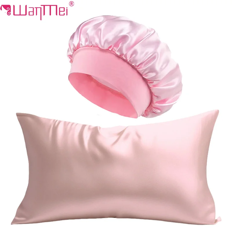 Satin Silk Pillowcase Hair Skin - 2 pezzi federa in seta e