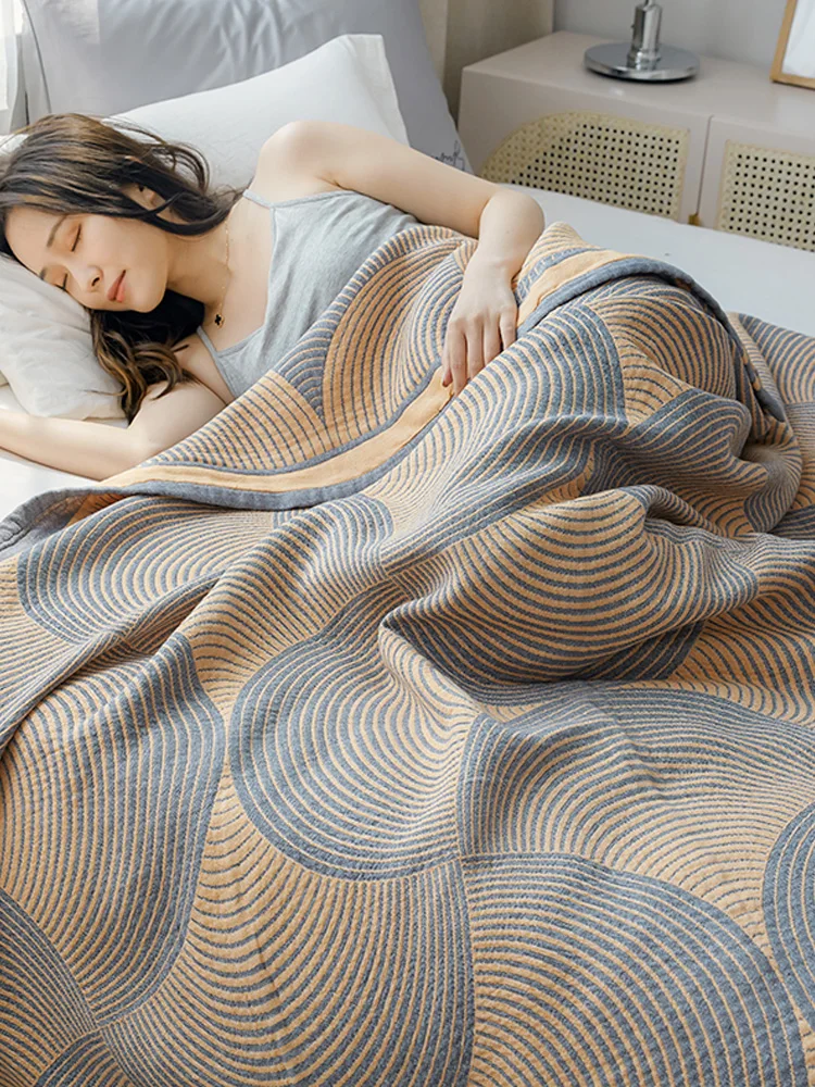 Muslin Cotton Bedspread - Trapunta per letto matrimoniale estiva in