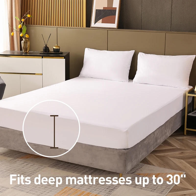 Waterproof Mattress Protector Breathable - Coprimaterasso impermeabile, coprimaterasso silenzioso e traspirante,