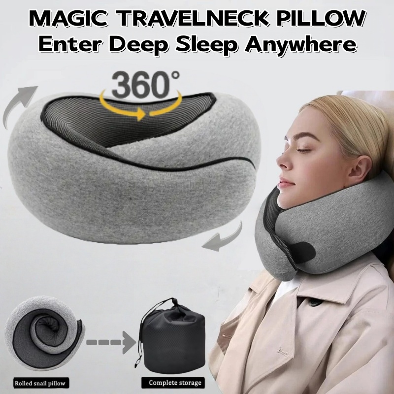 Anti Snore Contour Pillow - Cuscino da Viaggio Portatile a Forma