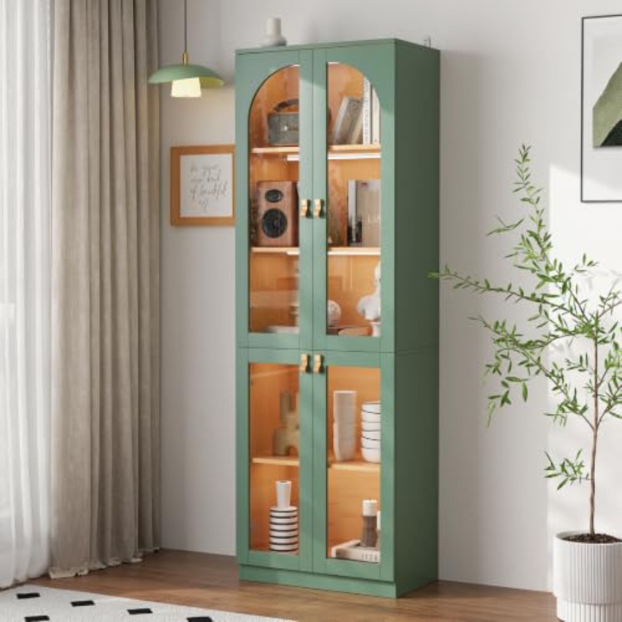 Storage & Organization - Vetrina da soggiorno/ufficio con anta in