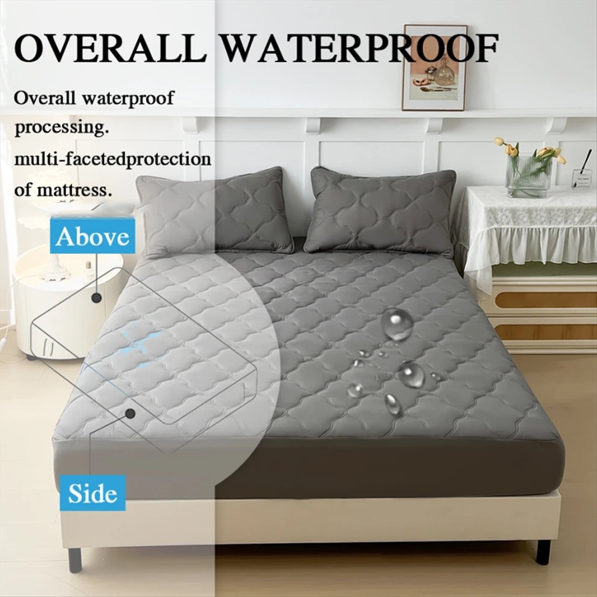 Waterproof Mattress Protector Breathable - Learned - Lenzuola con angoli impermeabili,