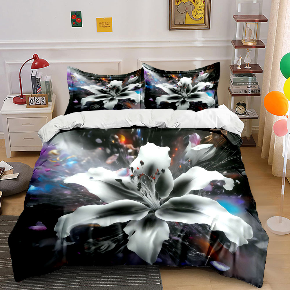 Aesthetic Floral Duvet Cover - Set di Biancheria da Letto con