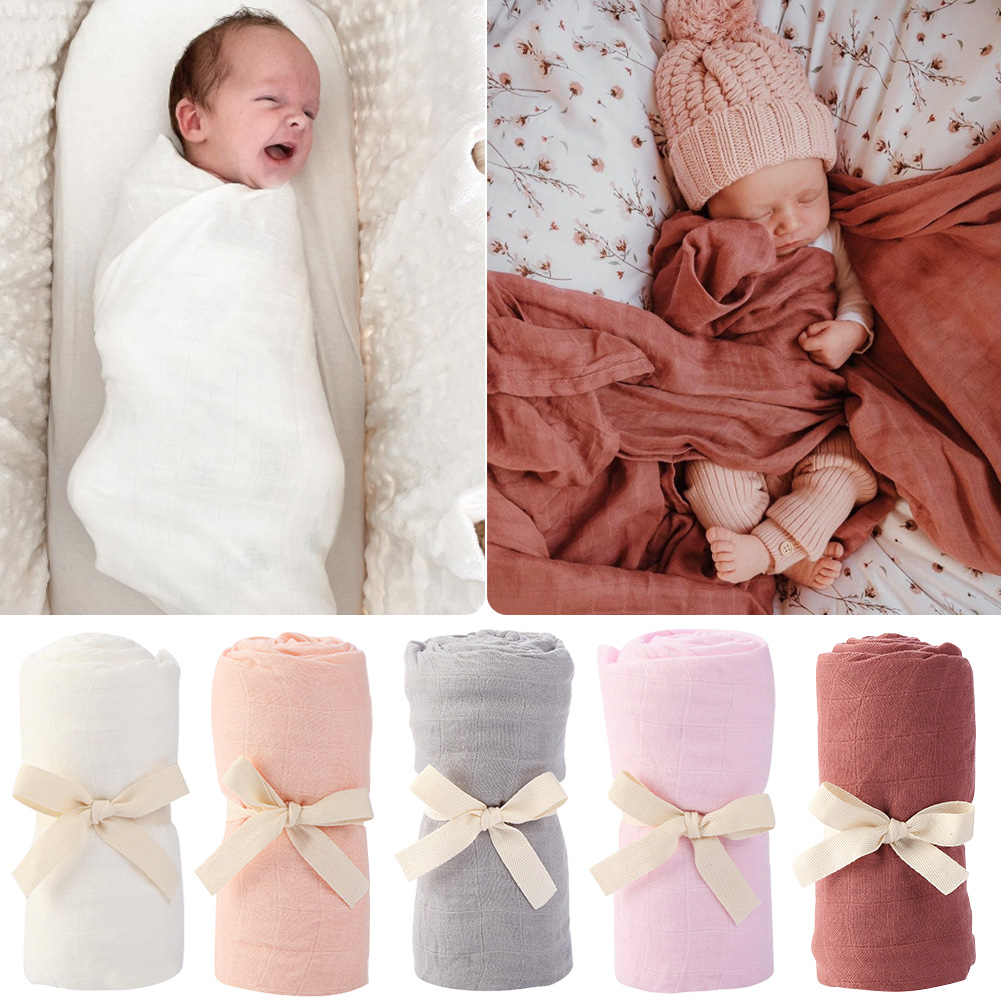 Muslin Cotton Bedspread - Solido cotone di bambù Coperta per