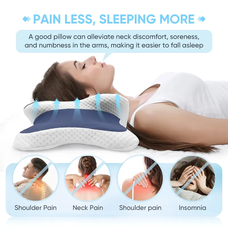 Memory Foam Orthopedic Pillow Neck Pain - Cuscino in Memory Foam per il