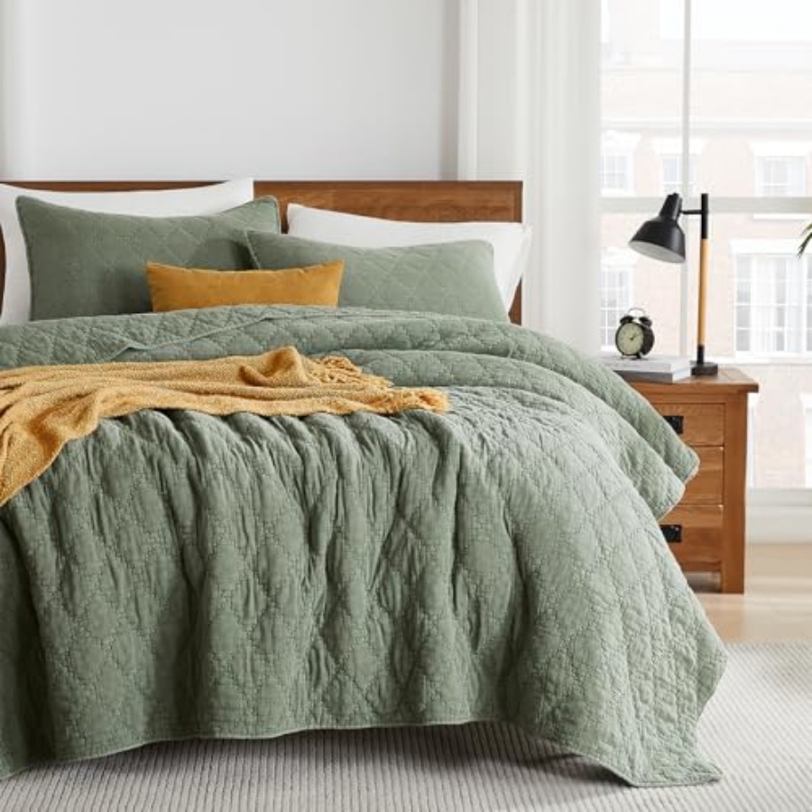 Muslin Cotton Bedspread - Set Copriletto in Cotone Muslin con