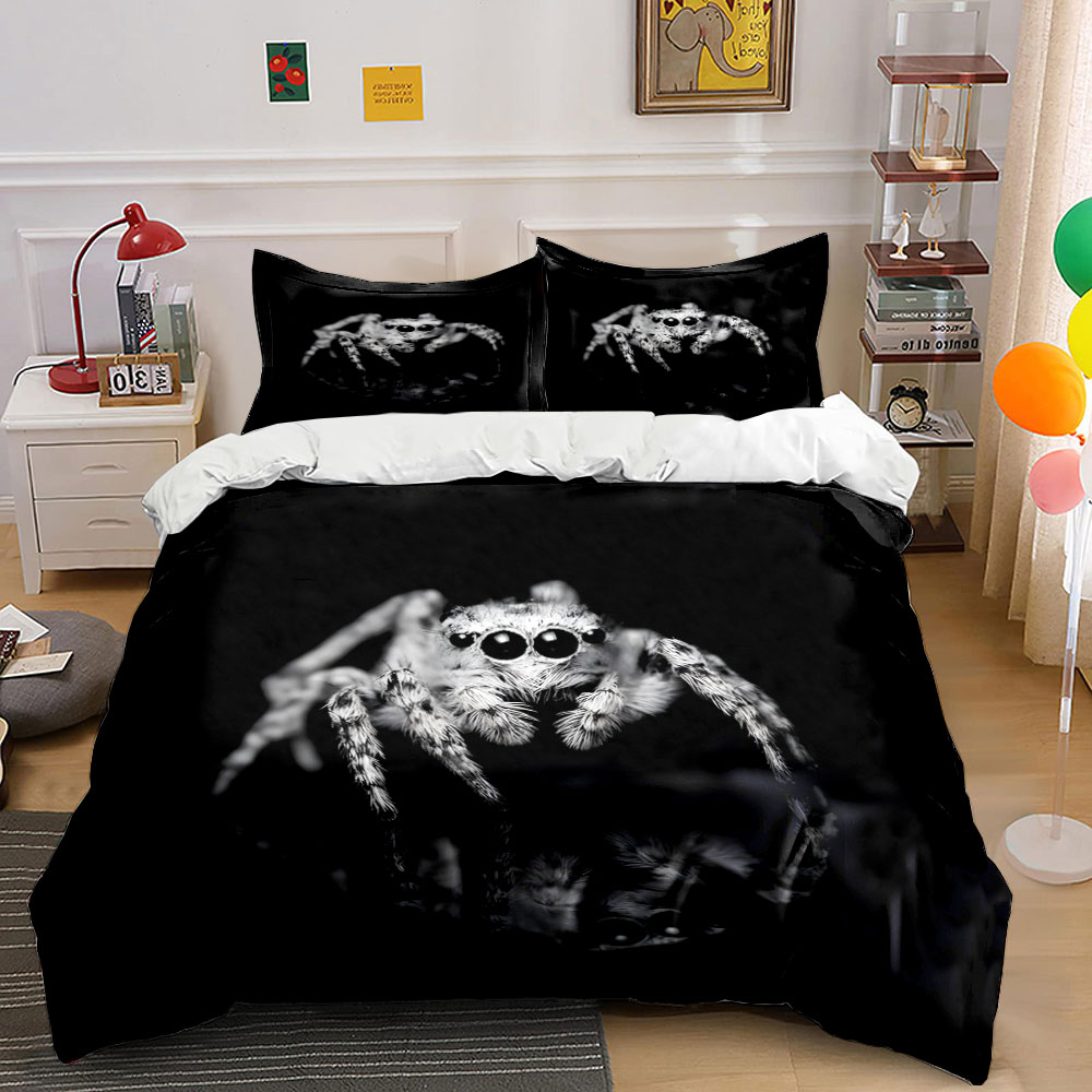Duvet Cover Sets With Zipper - Set copripiumino con motivo a ragno