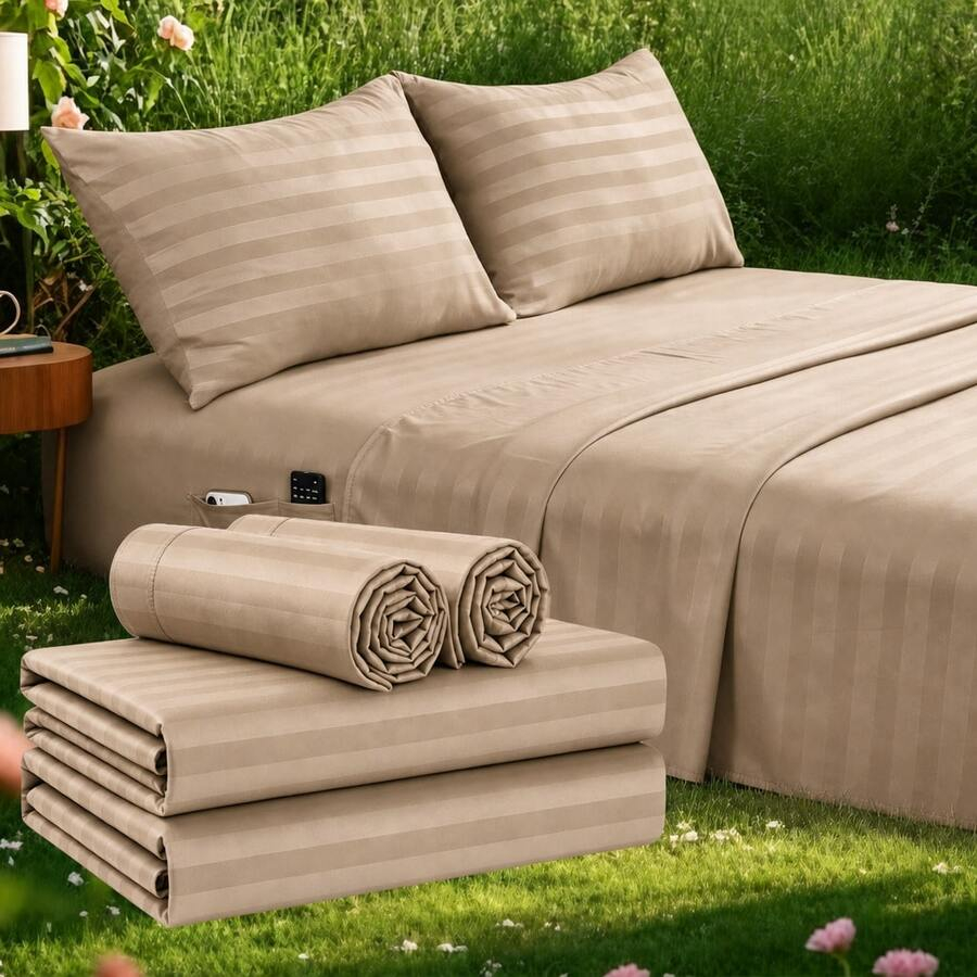Set di Lenzuola Rinfrescanti a - Fitted Bed Sheets Deep Pocket recensione e prezzo
