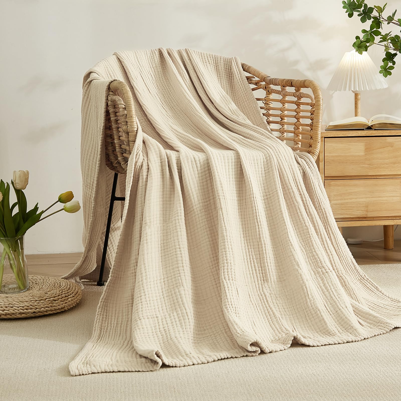 Coperta in cotone 100% per let - Muslin Cotton Bedspread recensione e prezzo