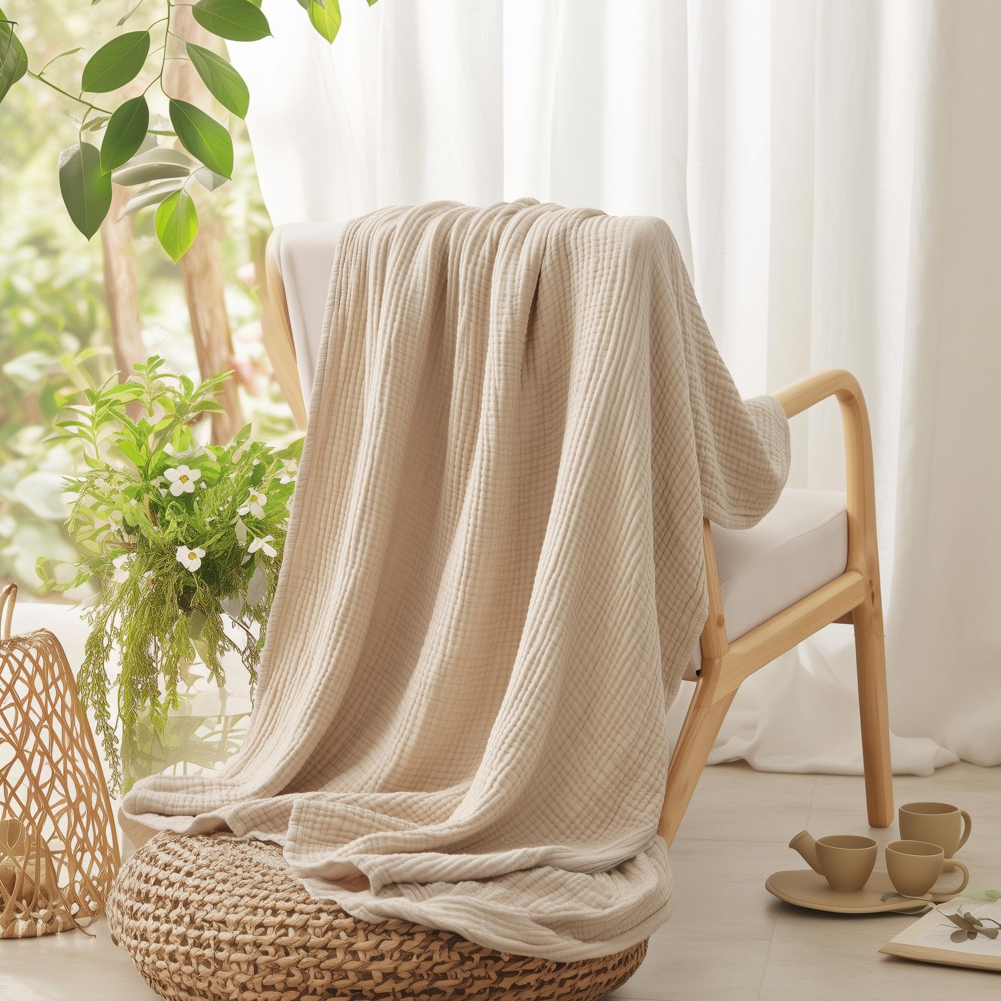 Coperta in cotone 100% per let - Muslin Cotton Bedspread recensione e prezzo
