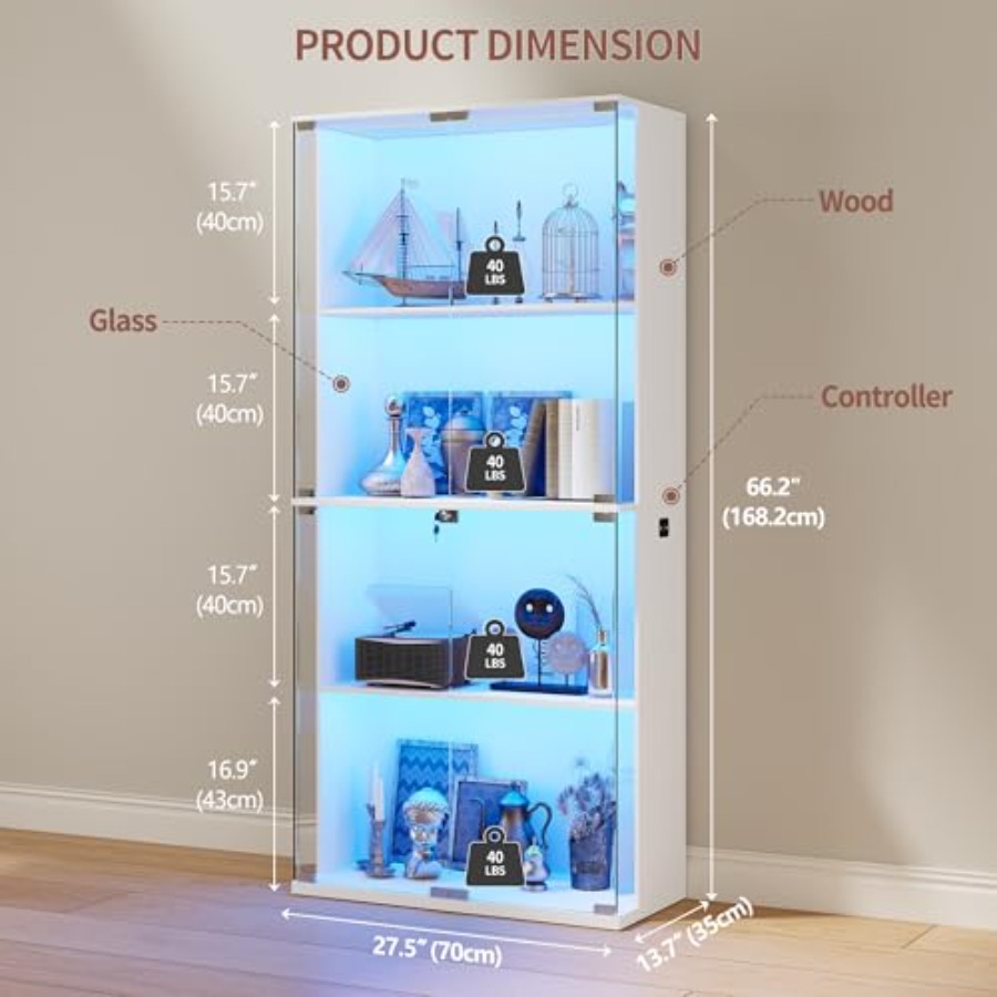 Vetrina in vetro 66 per collez - Storage & Organization recensione e prezzo