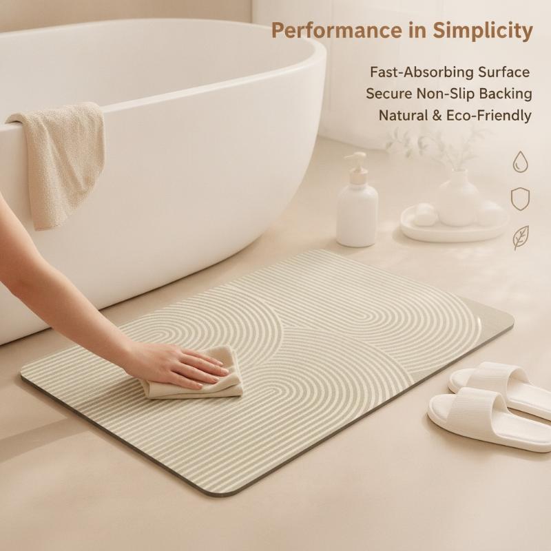 Tappetino da bagno in diatomit - Quick Dry Diatomite Bath Mat recensione e prezzo