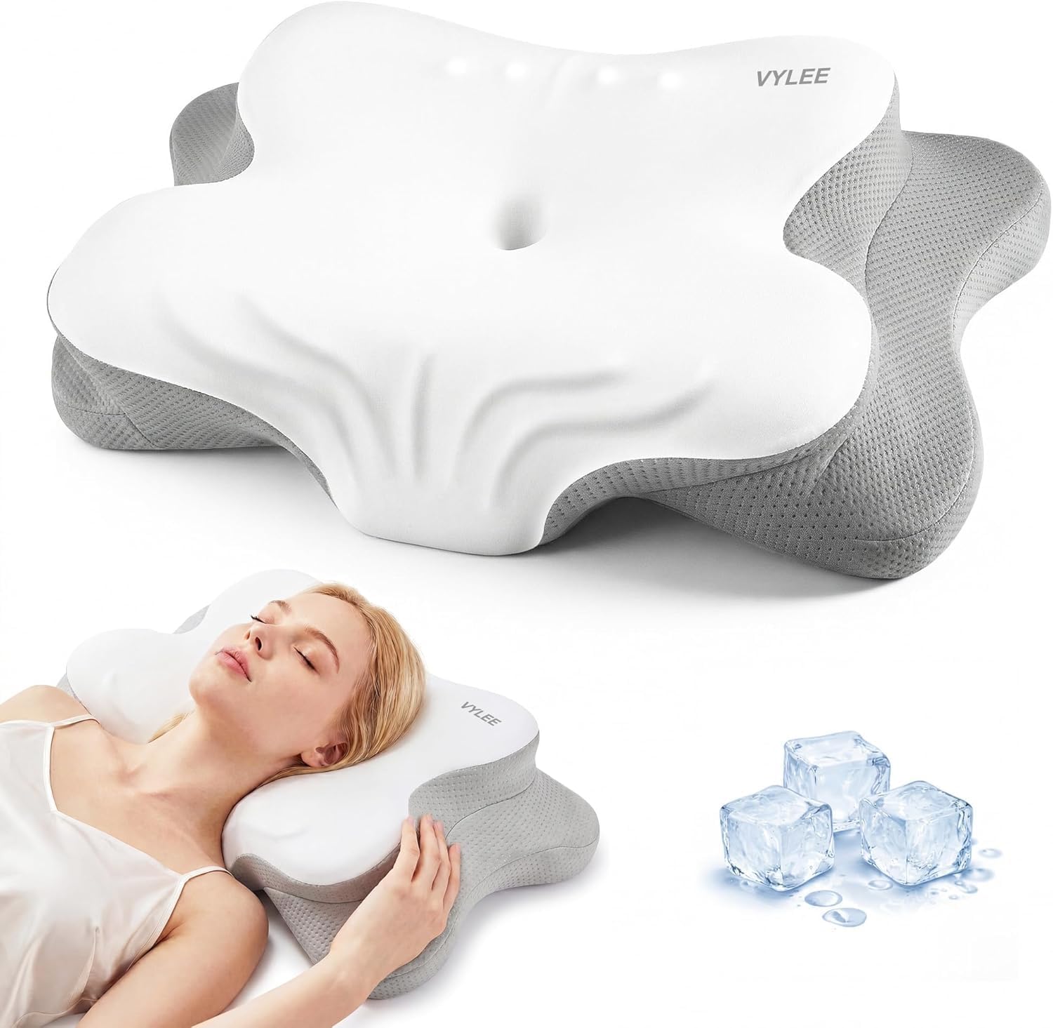 Cuscino cervicale per il solli - Memory Foam Orthopedic Pillow Neck Pain recensione e prezzo