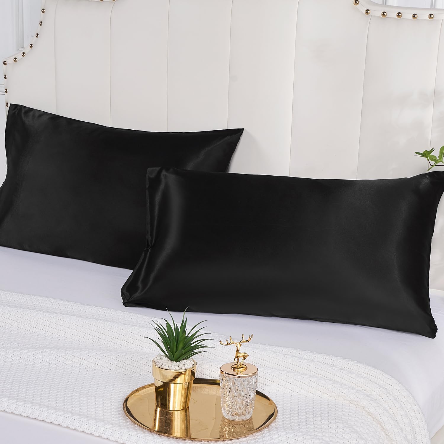 Confezione da 2 federe in raso - Satin Silk Pillowcase Hair Skin recensione e prezzo