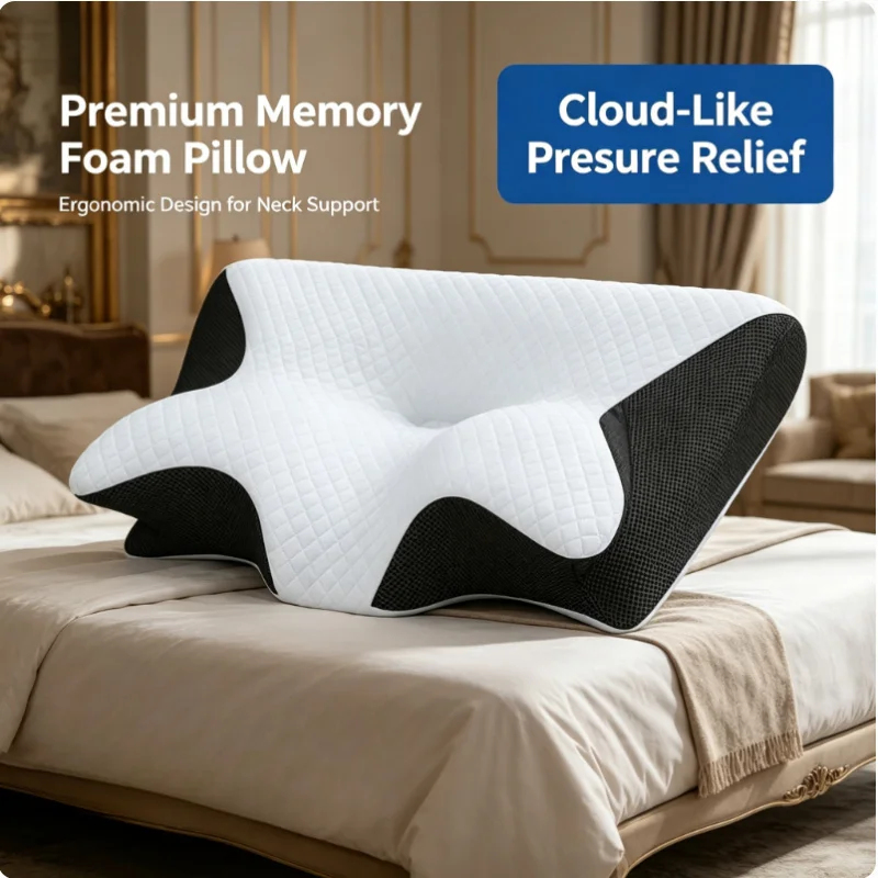 Cuscino Cervicale in Memory Fo - Memory Foam Orthopedic Pillow Neck Pain recensione e prezzo