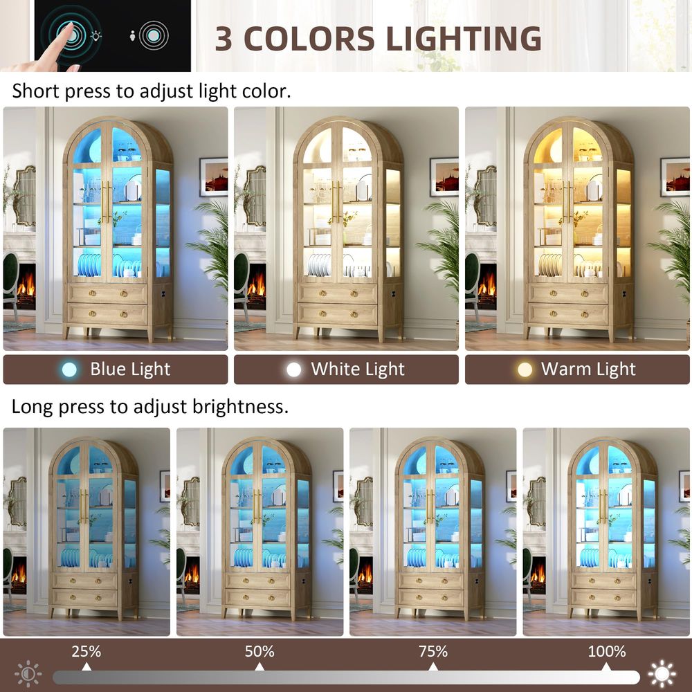 Vetrina ad arco 71 con ante in - Lighting recensione e prezzo