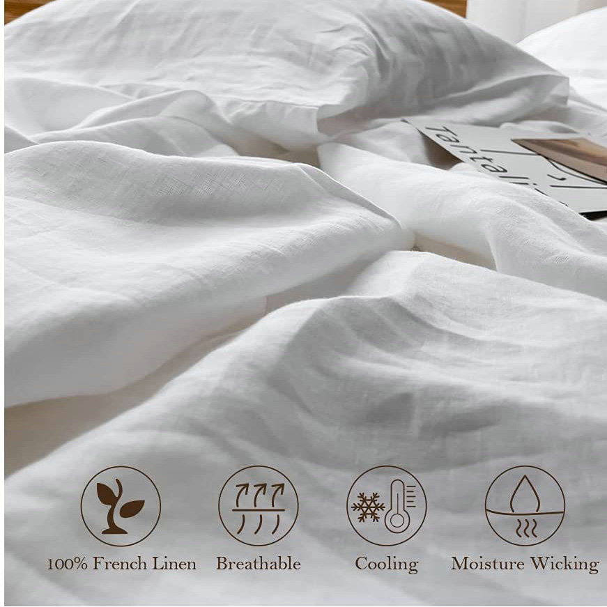 Set di Lenzuola 100% Lino Morb - Fitted Bed Sheets Deep Pocket recensione e prezzo