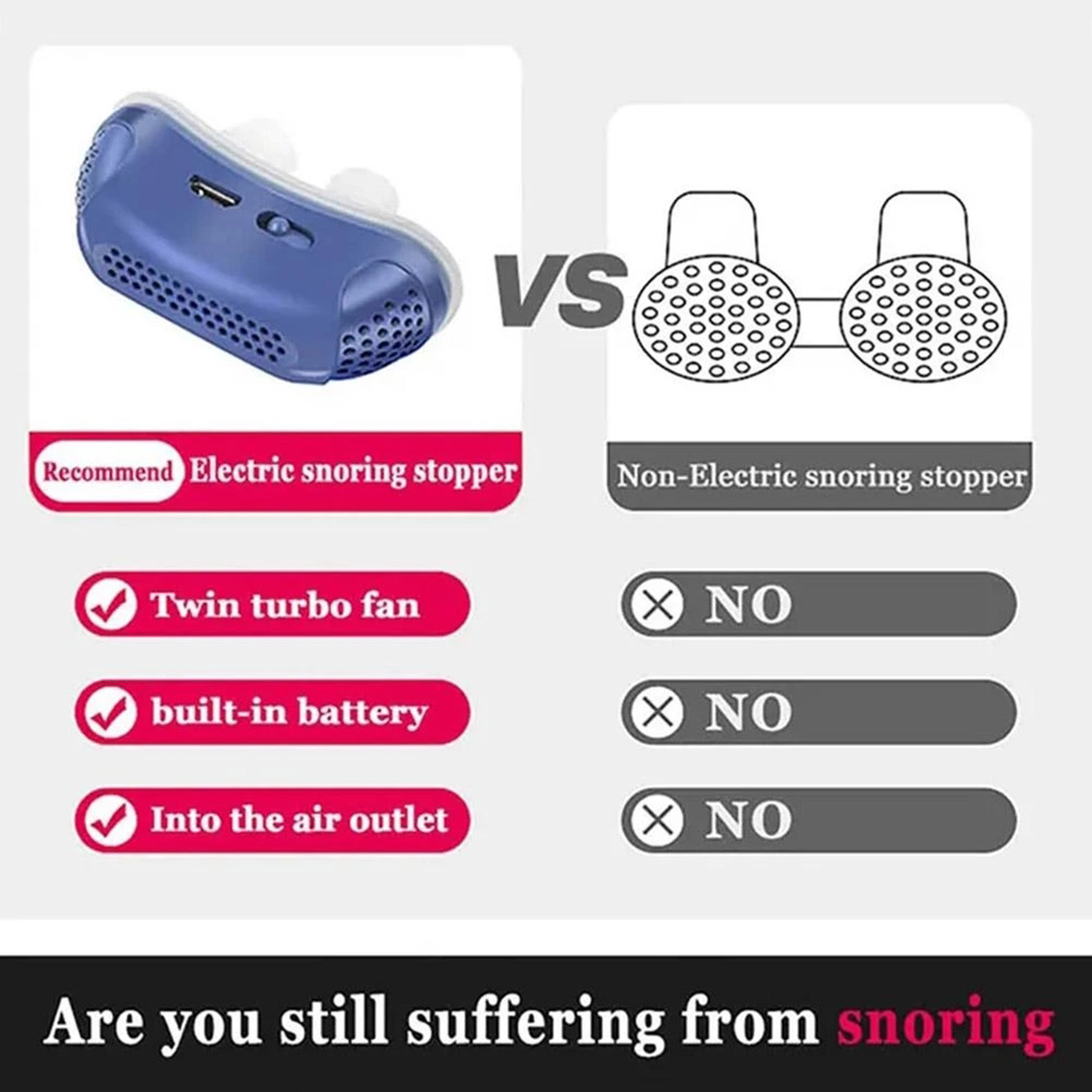 Anti russamento Tappo per naso - Anti Snore Contour Pillow recensione e prezzo