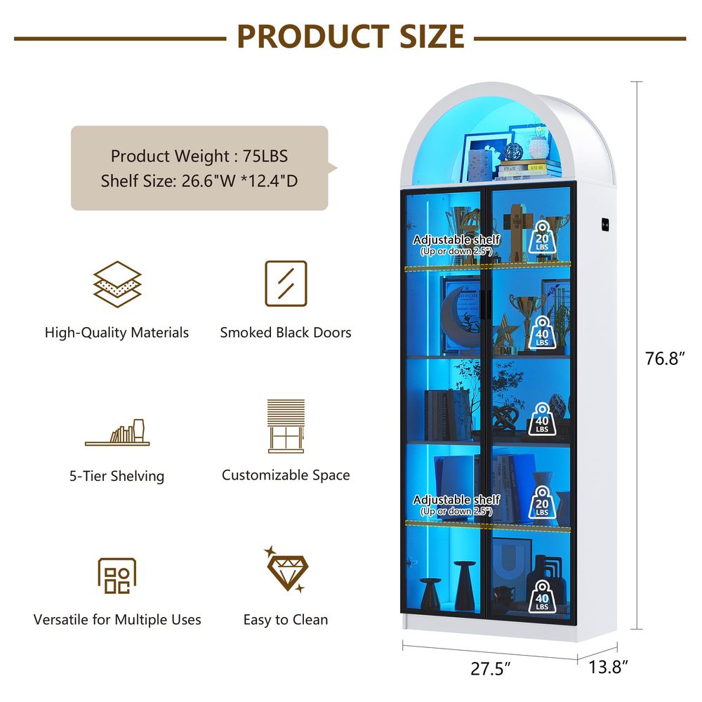 Vetrina con ante e ripiani reg - Storage & Organization recensione e prezzo