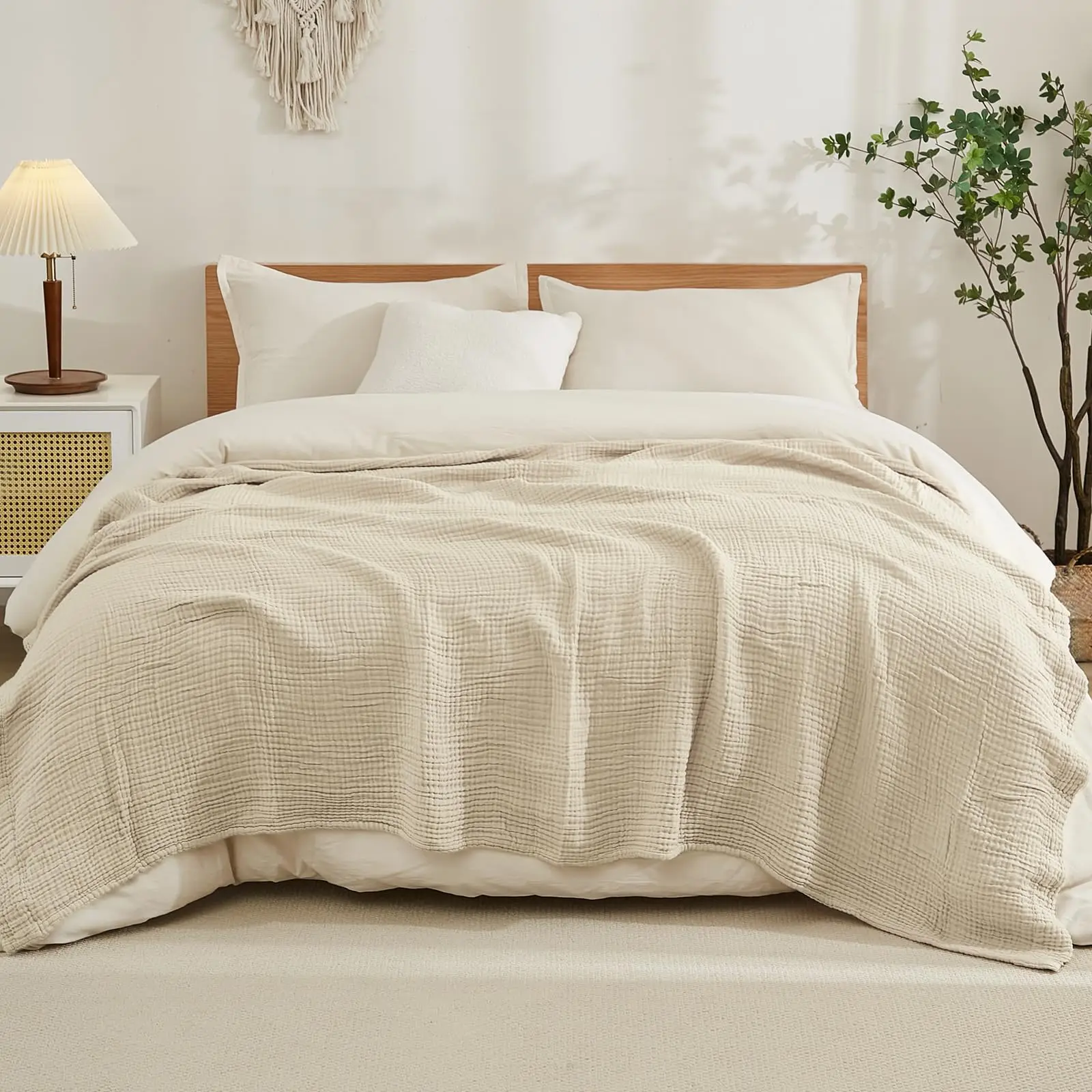 Coperta 100% Cotone per Letto, - Muslin Cotton Bedspread recensione e prezzo