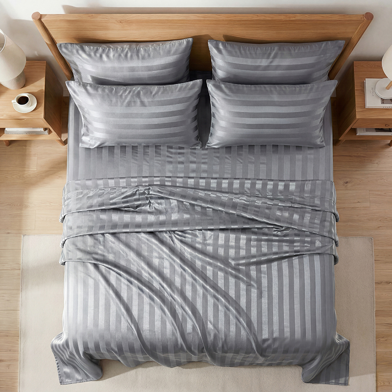 Set di Lenzuola in Raso a Righ - Fitted Bed Sheets Deep Pocket recensione e prezzo