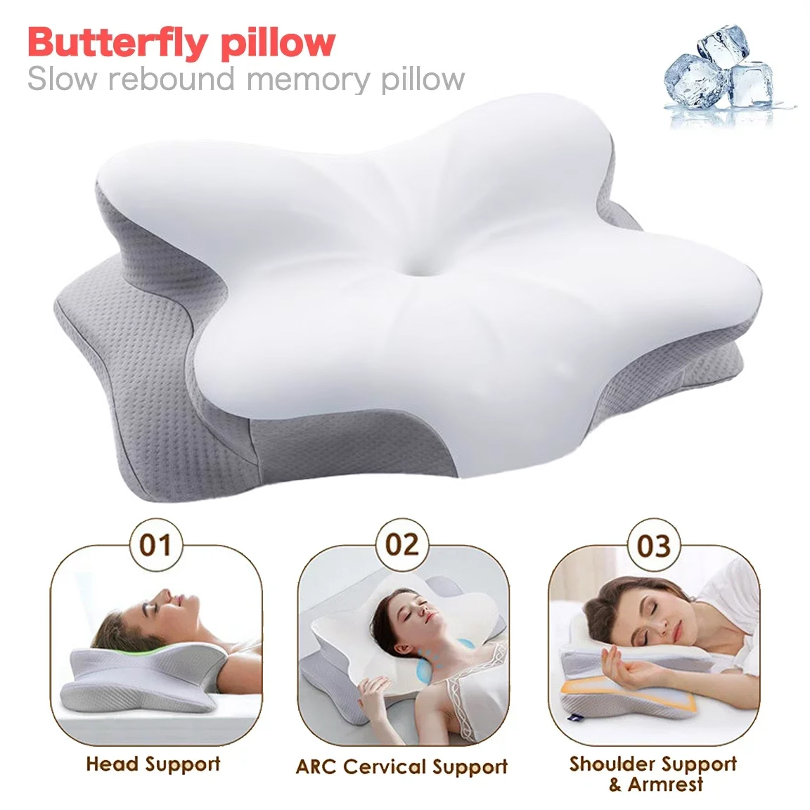 Cuscino ergonomico ortopedico  - Memory Foam Orthopedic Pillow Neck Pain recensione e prezzo
