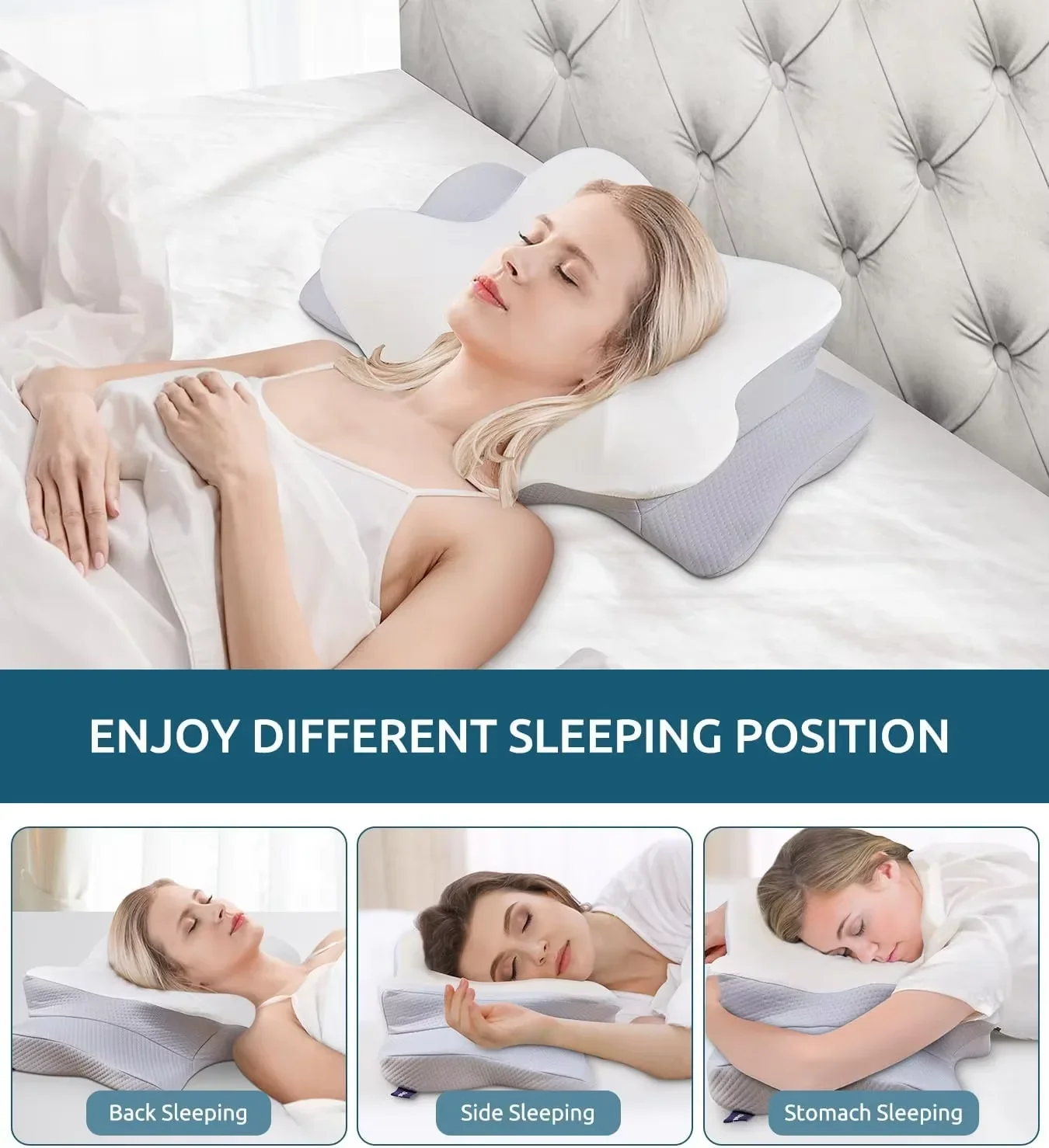Cuscino ergonomico ortopedico  - Memory Foam Orthopedic Pillow Neck Pain recensione e prezzo